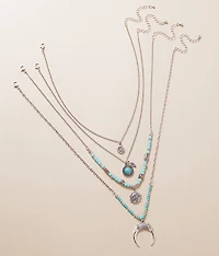 4 Pack Western Necklace Set