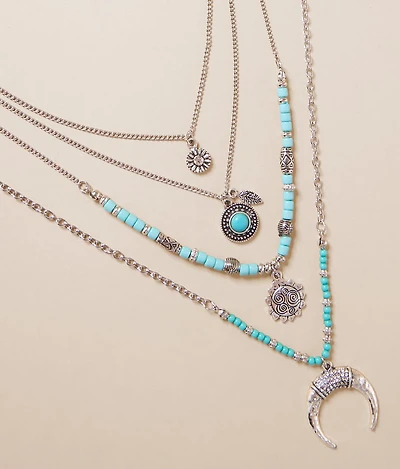 4 Pack Western Necklace Set