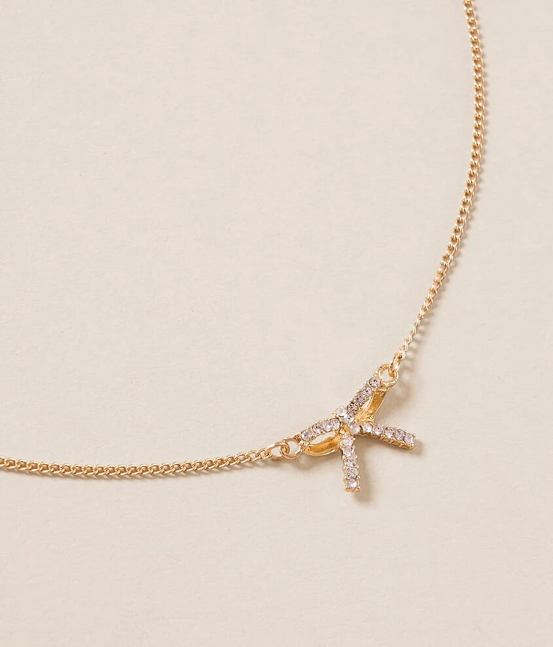 Glitz Bow Necklace