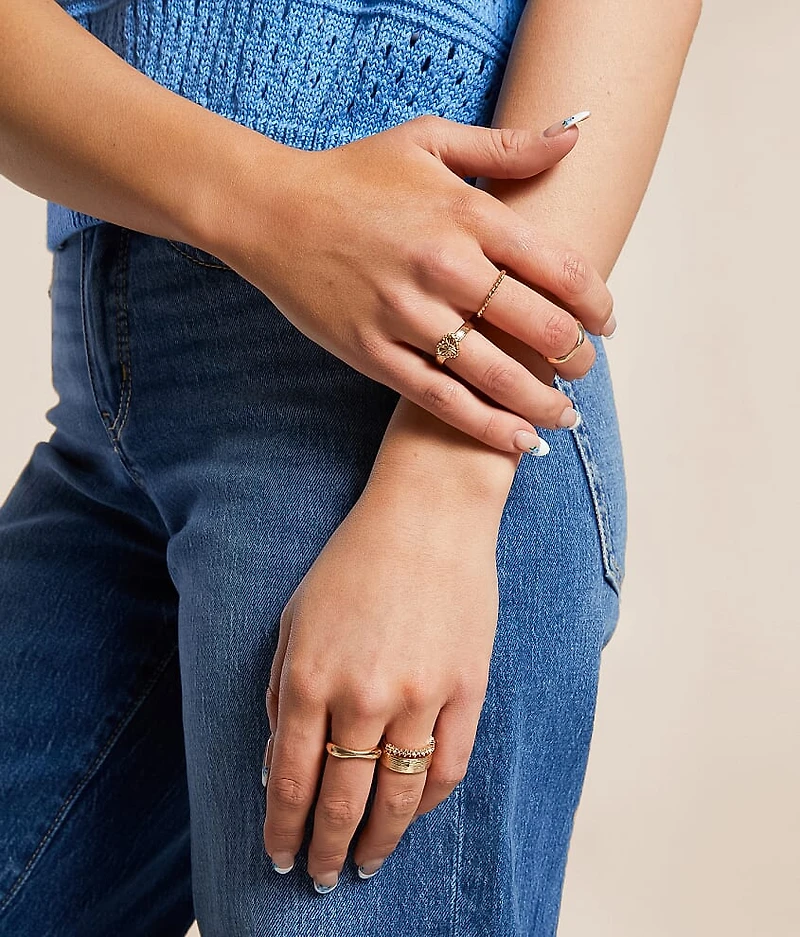 Pack Heart Ring Set