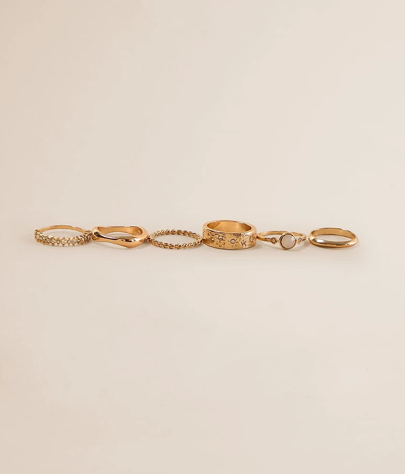6 Pack Ring Set