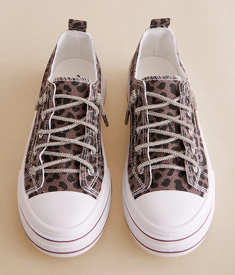 Aman Animal Print Rhinestone Sneaker