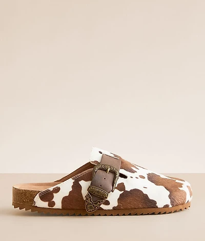 Very G Andi Cow Print Mule
