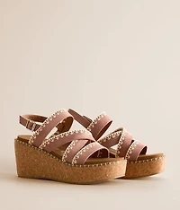 Bethany Whip Stitch Wedge Sandal