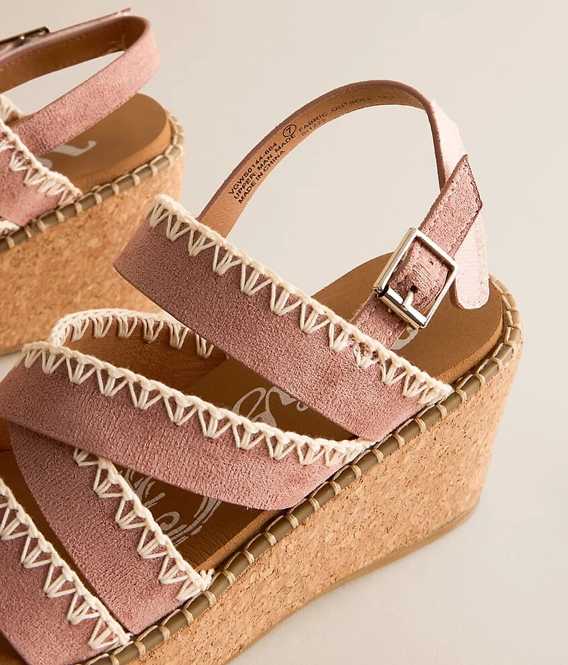 Bethany Whip Stitch Wedge Sandal