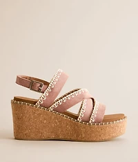 Bethany Whip Stitch Wedge Sandal