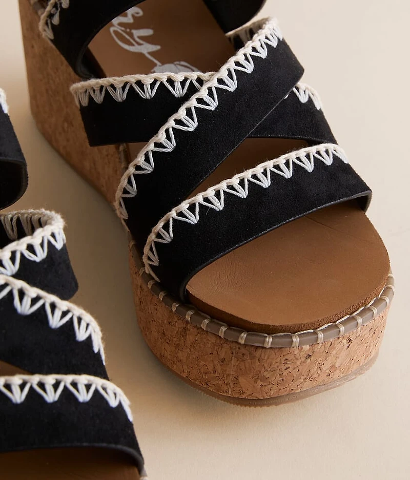 Bethany Whip Stitch Wedge Sandal