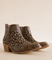 Carly Leopard Floral Ankle Boot