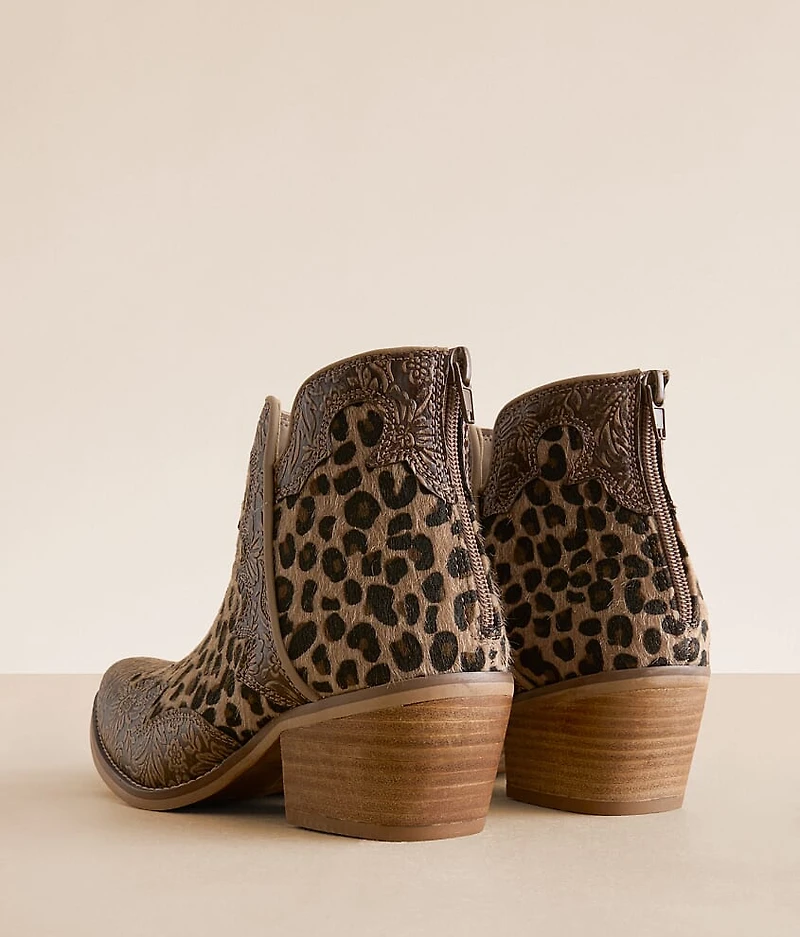 Carly Leopard Floral Ankle Boot