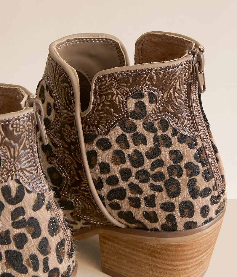 Carly Leopard Floral Ankle Boot