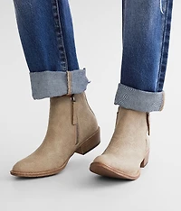Floral Embossed Ankle Boot
