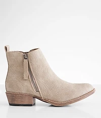 Floral Embossed Ankle Boot