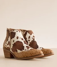 Chrissy Cow Western Ankle Boot