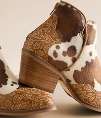 Chrissy Cow Western Ankle Boot