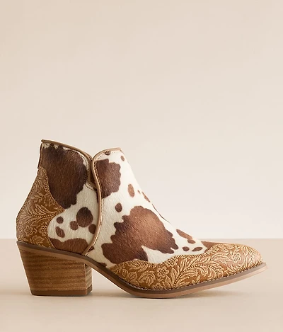 Chrissy Cow Western Ankle Boot