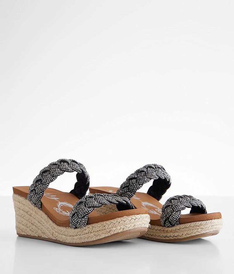 Davina Bedazzled Wedge Sandal