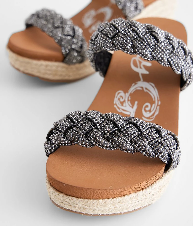Davina Bedazzled Wedge Sandal
