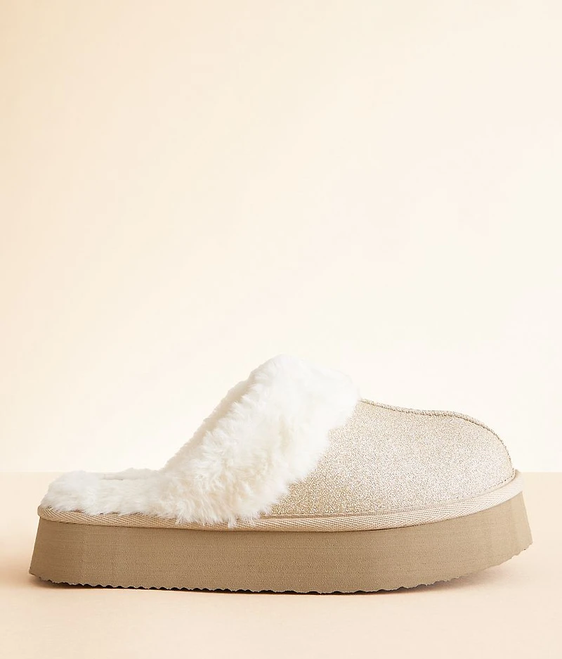 Glitter Platform Slipper