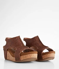 Emily Embossed Wedge Sandal