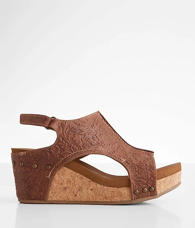 Emily Embossed Wedge Sandal