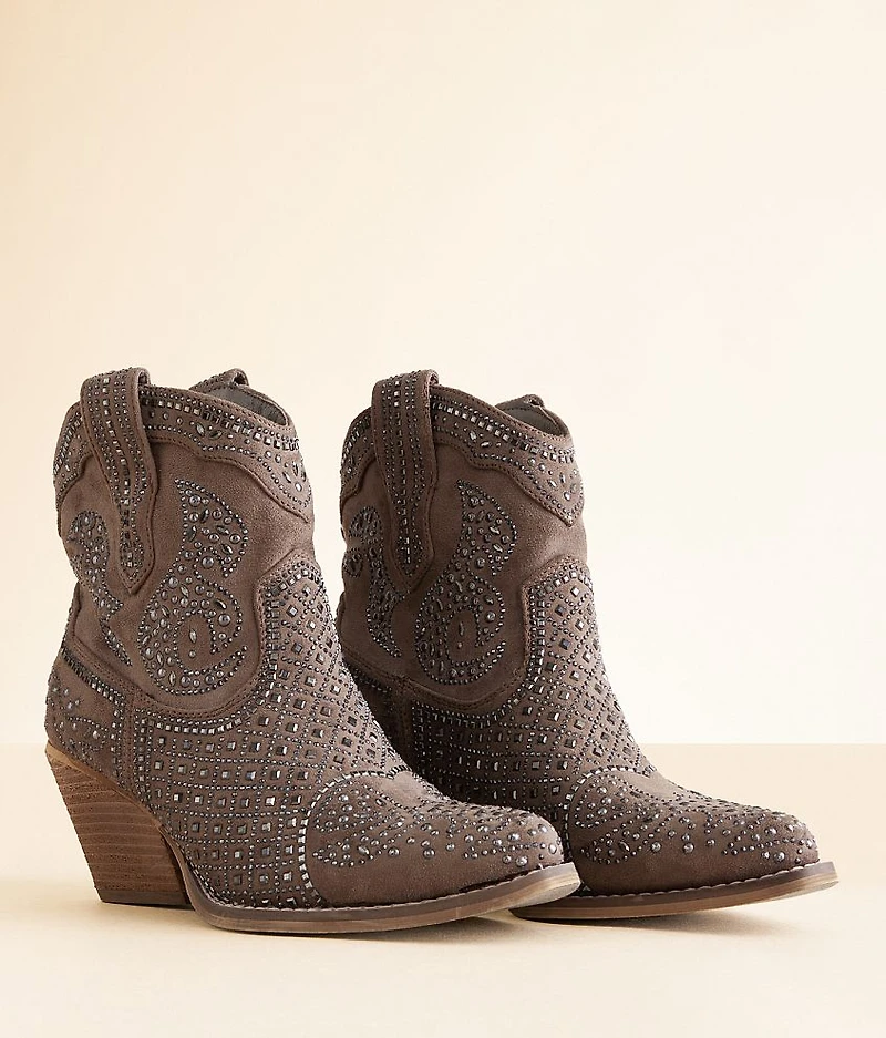 Flaunt Glitz Western Ankle Boot