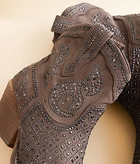 Flaunt Glitz Western Ankle Boot