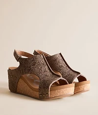 Isabella Tooled Wedge Sandal
