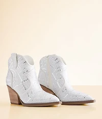 Jeweled Rhinestone Western Ankle Boot