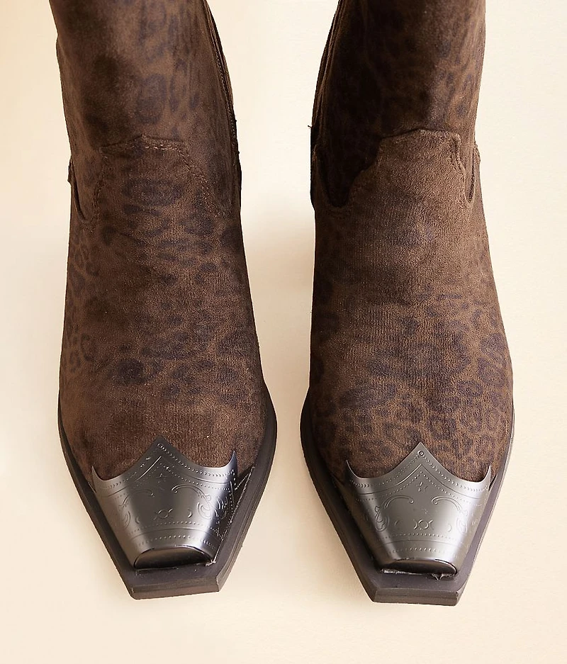 Jimi Leopard Western Ankle Boot