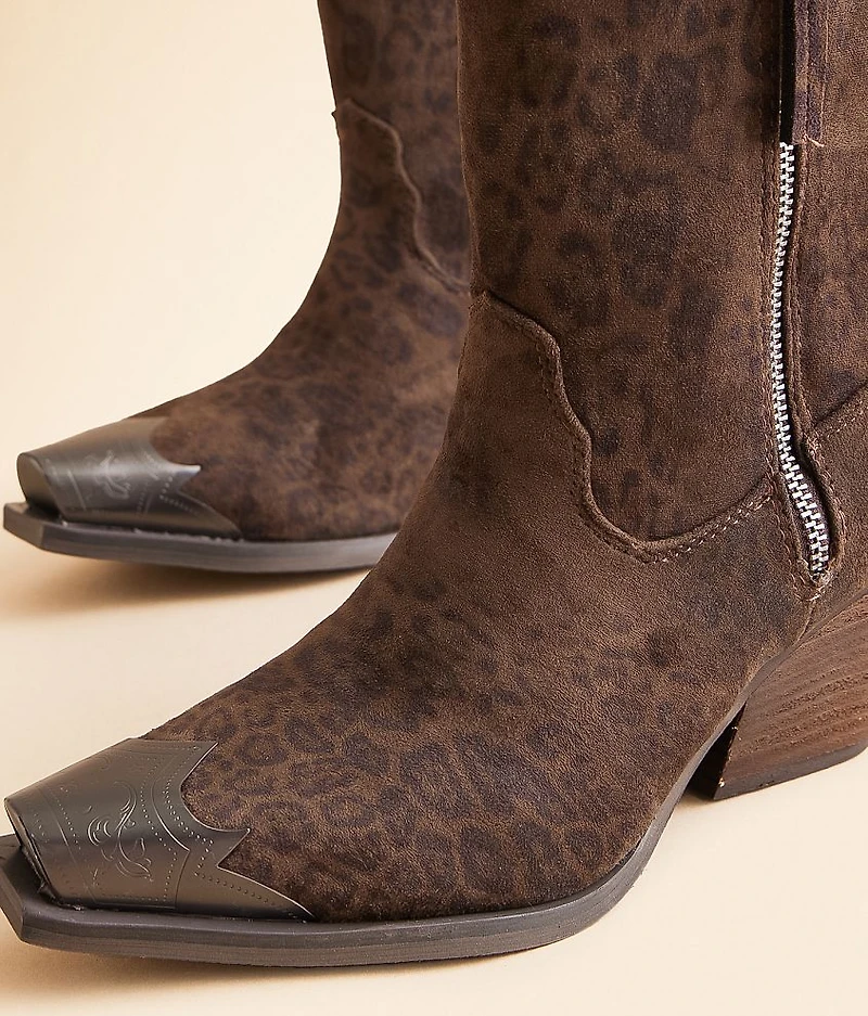 Jimi Leopard Western Ankle Boot