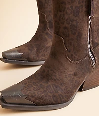 Jimi Leopard Western Ankle Boot