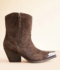 Jimi Leopard Western Ankle Boot