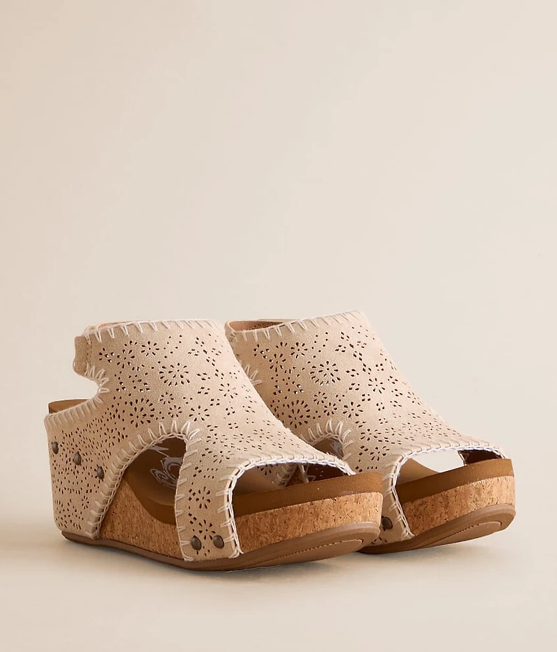 Lilly Laser-Cut Wedge Sandal