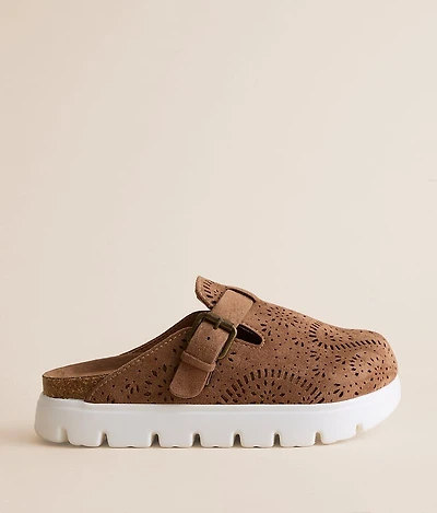 Lulu Laser Cut Platform Clog