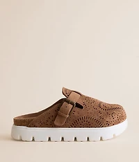 Lulu Laser Cut Platform Clog