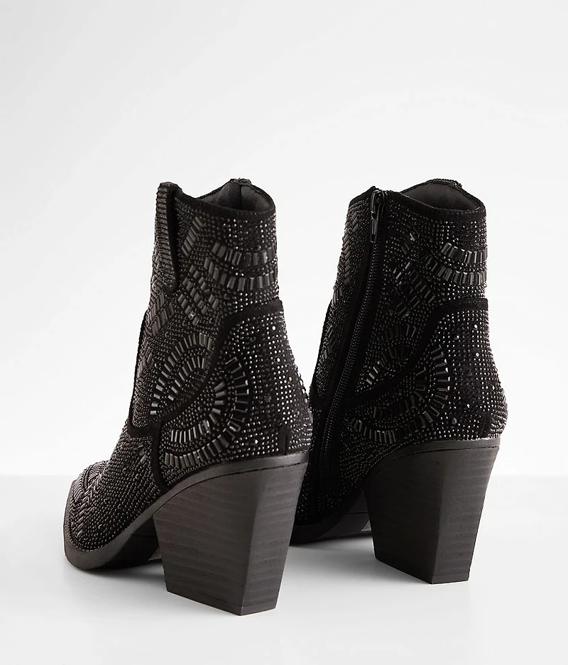 Maze Rhinestone Western Ankle Boot