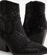 Maze Rhinestone Western Ankle Boot
