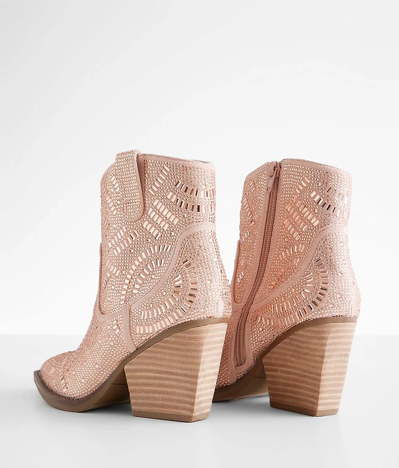 Maze Rhinestone Western Ankle Boot