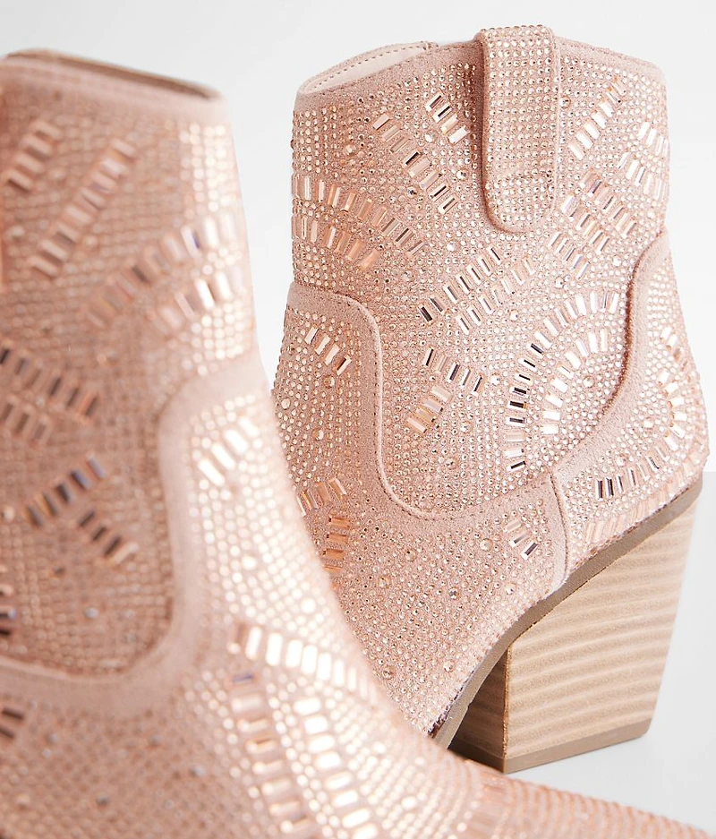 Maze Rhinestone Western Ankle Boot