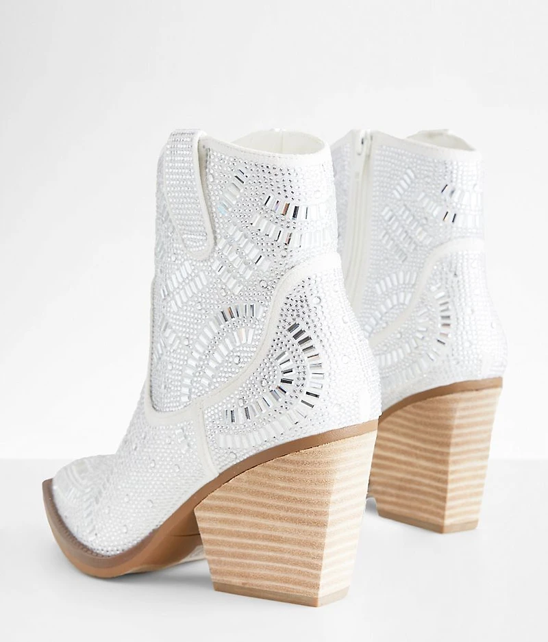 Maze Rhinestone Western Ankle Boot