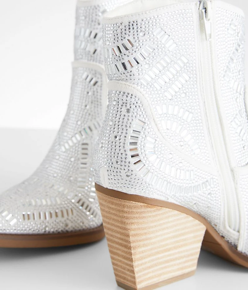 Maze Rhinestone Western Ankle Boot