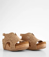 Nova Laser Cut Wedge Sandal