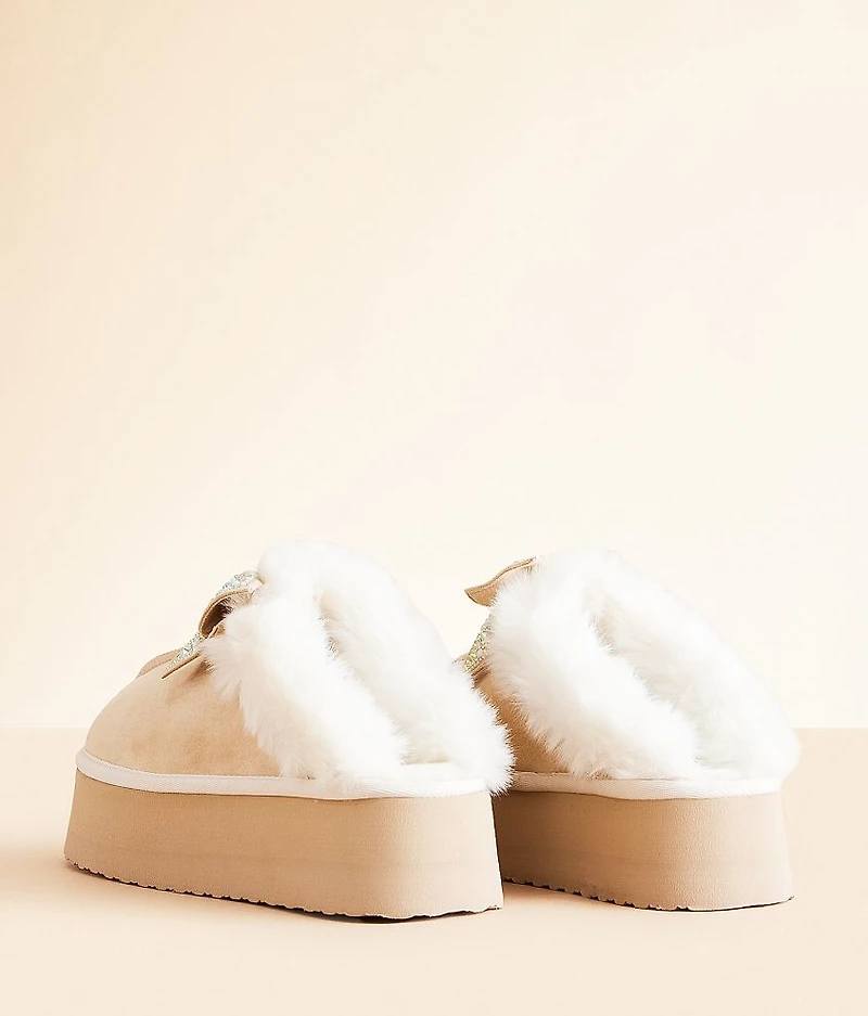 Paris Bedazzled Platform Slipper