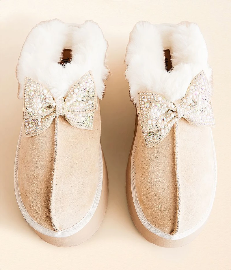 Paris Bedazzled Platform Slipper