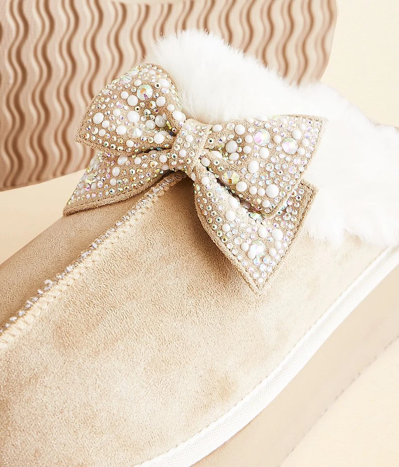 Paris Bedazzled Platform Slipper