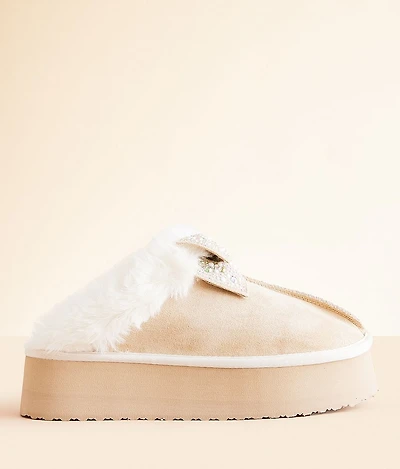 Paris Bedazzled Platform Slipper