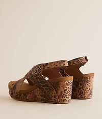 Sasha Leopard Wedge Sandal