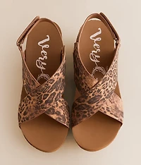 Sasha Leopard Wedge Sandal