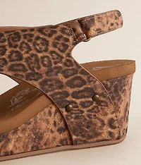 Sasha Leopard Wedge Sandal