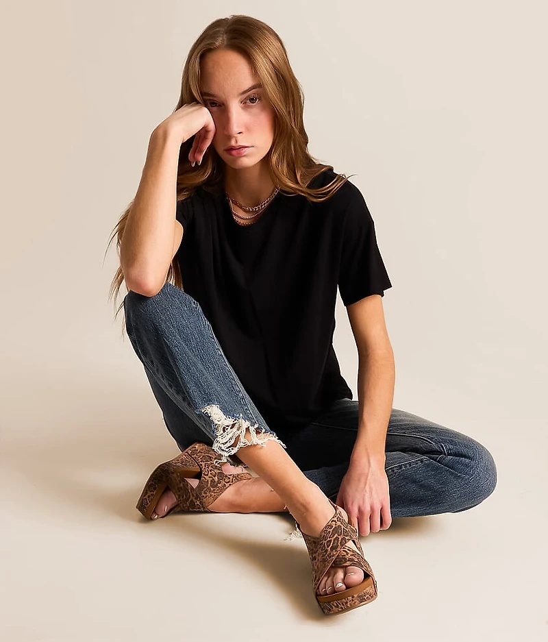 Sasha Leopard Wedge Sandal